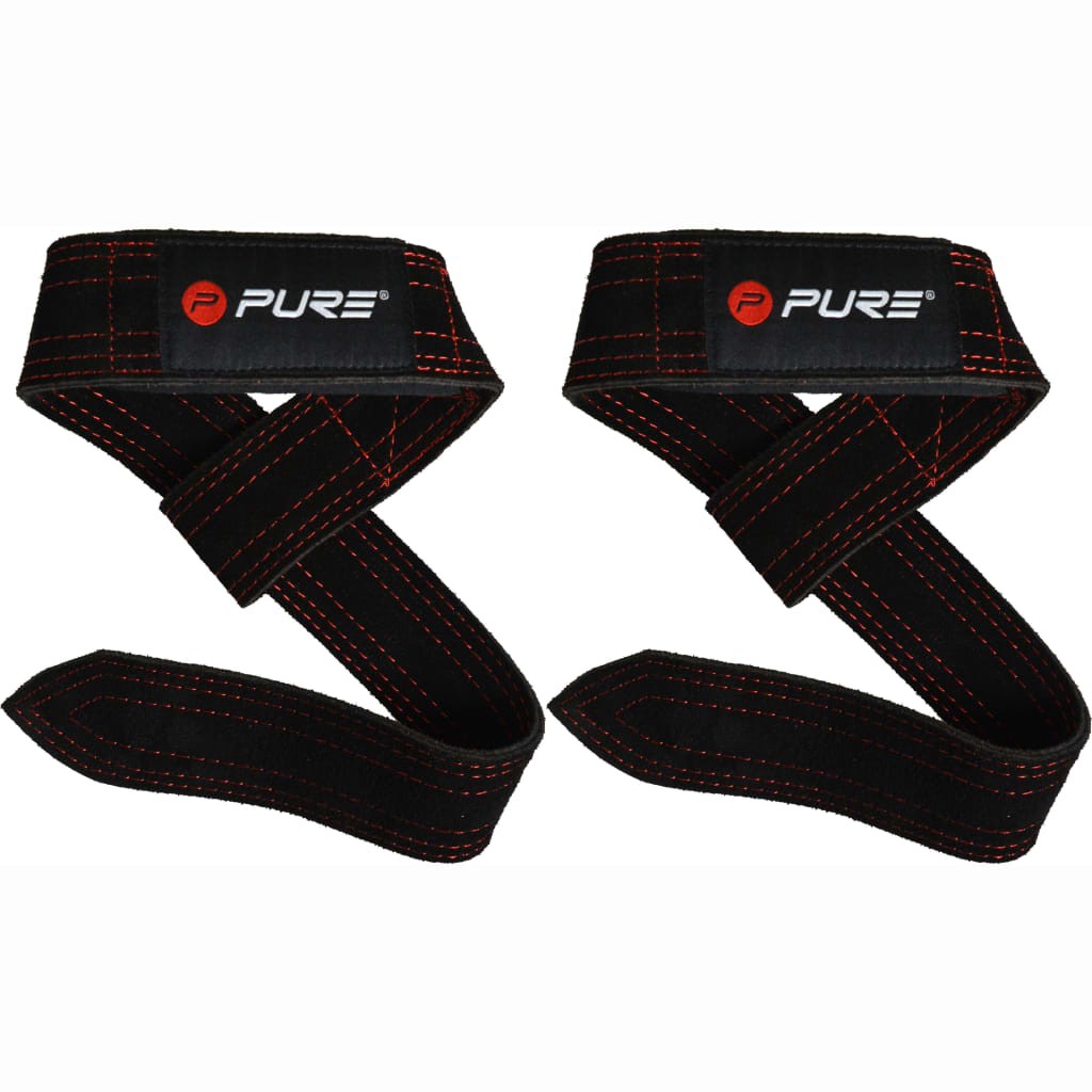 Pure2Improve Buffalo Leather Lifting Straps 60x4 cm